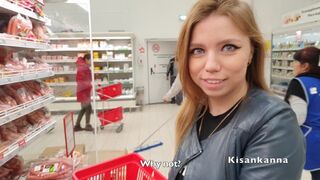 Bevásárlás közben megláttam őt, és jól megbasztam! Rengeteg spricceléssel!