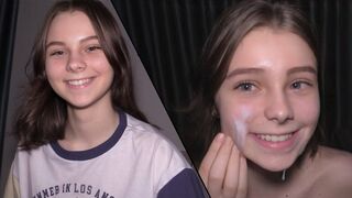 18 éves tini alázatosan szolgál mint vágyakozó spermazsák