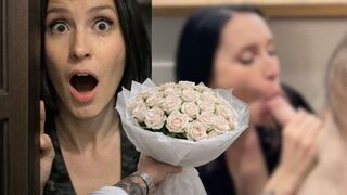 Február 14-én egy rajongó virágcsokrot hozott, meg kellett szívnom, hogy ne zavarjon tovább!